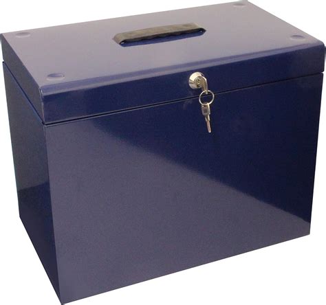 cathedral metal a4 file box blue|Amazon.com : Cathedral Products A4+ (Foolscap) Steel File Box .